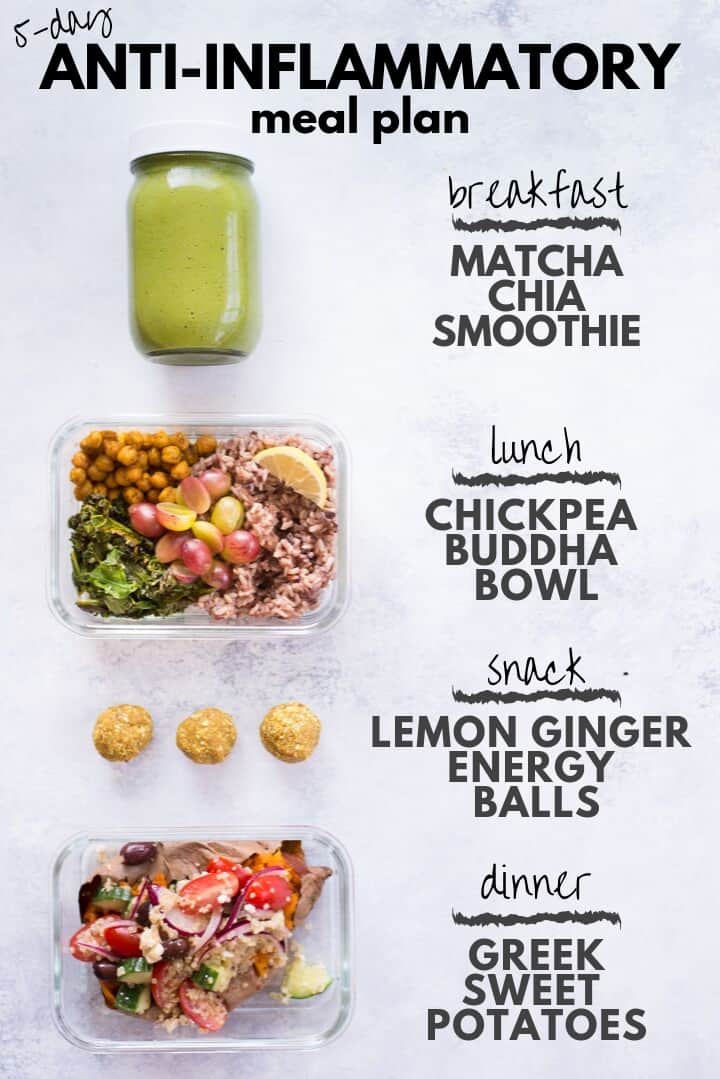 5-Day Anti-Inflammatory Diet Meal Plan \u2022 A Sweet Pea Chef