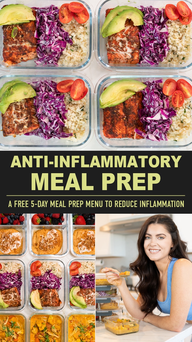 5-Day Anti Inflammatory Weight Loss Meal Prep | foods for inflammation and weight loss - Feelin ...